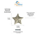 Starfish Drawer Pulls, Sea Star Handles, Beach Décor, Starfish Knobs, Coastal Drawer Pulls and Knobs, Sea Life Cabinet Knobs