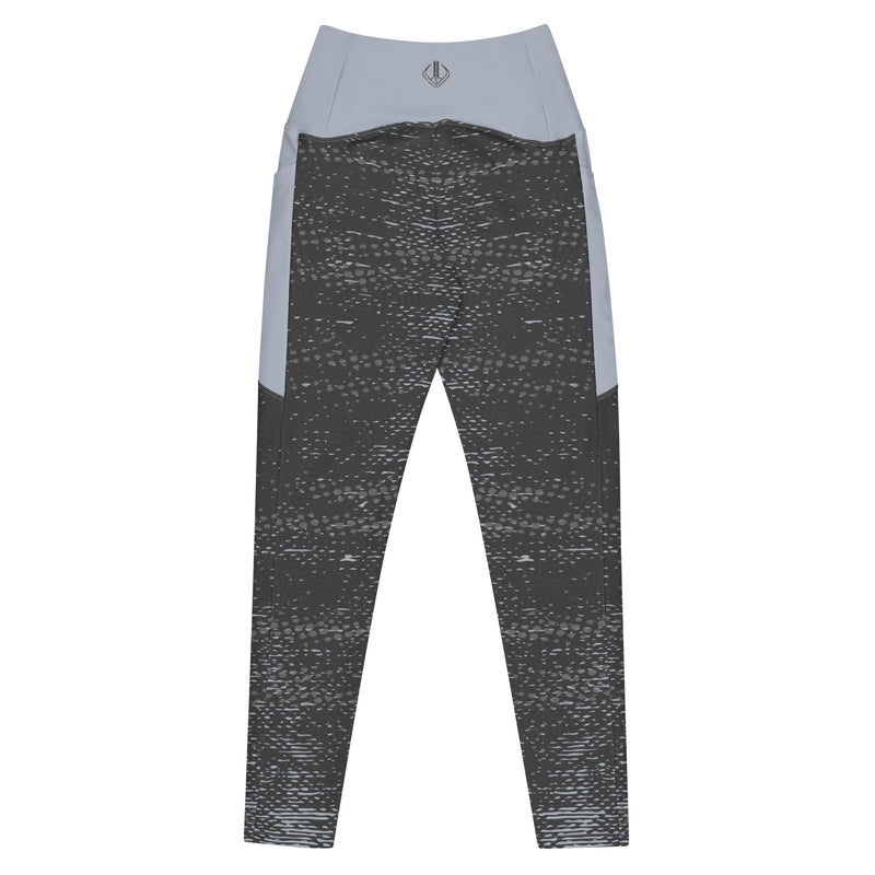 Life League Gear - Women's Leggings with Pockets - "ADAPT" STEALTH GREY / COOL GREY