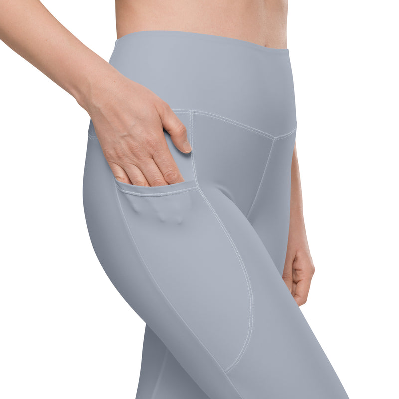 Life League Gear - Women's Leggings with Pockets -  SOLID COOL GREY