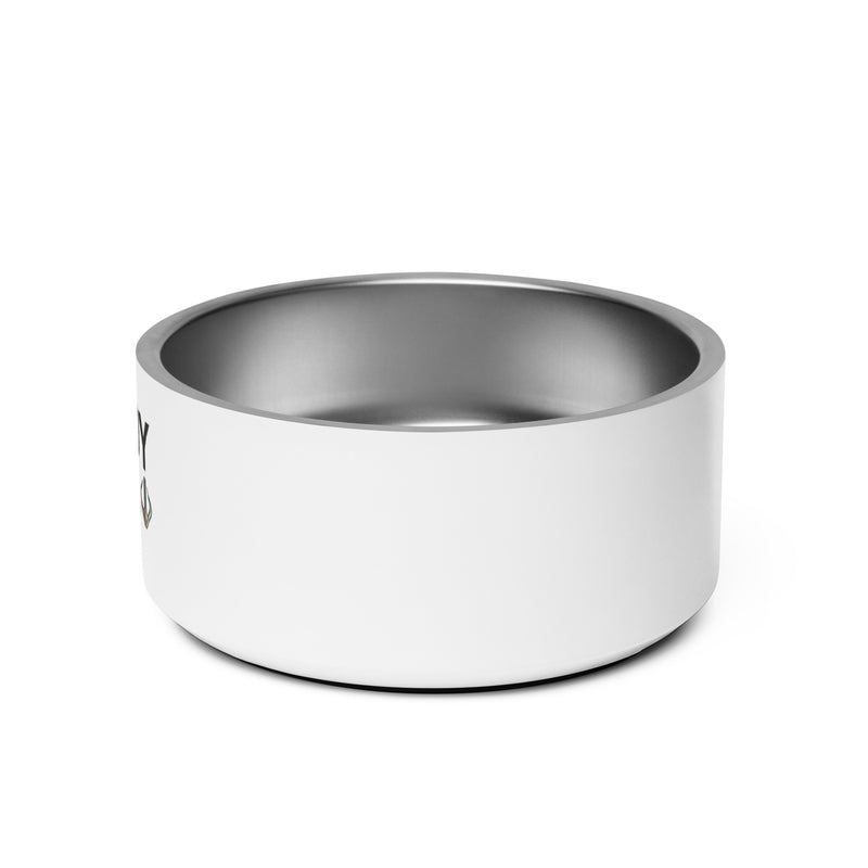"Enjoy Life" Stainless Steel Pet Bowl with Rubber Base