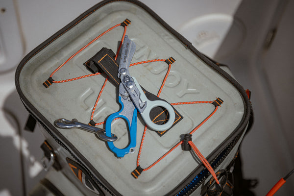 Spearing a Lionfish and Trimming the Venomous Spines with the Life League Gear Folding Shears