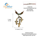 Shark Necklaces for Women Bronze- Grey Reef Shark Necklace, Bronze Shark Necklace, Shark Jewelry, Bronze Shark Pendant