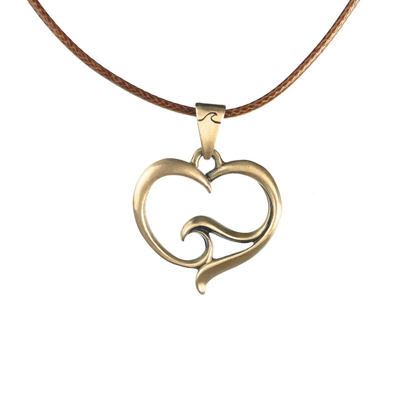 Ocean Wave Necklace for Women Heart of The Ocean Pendant, Ocean Lover Gifts, Sea Life Jewelry, Heart with Wave Necklace