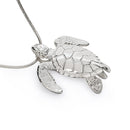 Sea Turtle Necklace Sterling Silver Pendant- Sea Turtle Gift for Women  Honu Hawaiian Turtle Necklace | Unique Gift for Turtle Lover| Sea Life Jewelry