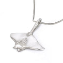 Stingray Necklace Sterling Silver- Manta Ray Necklace for Women | Stingray Jewelry | Scuba Diving Jewelry | Ocean Inspired Fine Jewelry