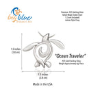 Sea Turtle Necklaces Sterling Silver- Turtle Gifts for Women, Honu Turtle Necklaces, Gifts for Turtle Lovers, Turtle Charms, Sea Life Jewelry