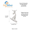 Sea Lion Necklace for Women Sterling Silver- Sea Lion Pendant, Sea Lion Charms, Beachy Necklaces, Sea Life Pendant Necklace, Sea Lion Gifts