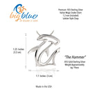 Hammerhead Shark Necklace -Sterling Silver Shark Pendant, Shark Jewelry for Women, Gifts for Shark Lovers