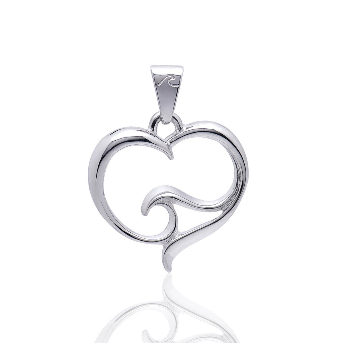 ★HARANG★ HR 337N_Stone from Ocean Necklace Ocean Wave Necklace Sterling Silver- Heart of the Ocean