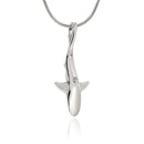 Reef Shark Necklace for Men and Women- Grey Reef Shark Charm Pendant, Gifts for Shark Lovers, Realistic Grey Reef Shark Charm, Sea Life Jewelry