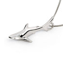 Reef Shark Necklace for Men and Women- Grey Reef Shark Charm Pendant, Gifts for Shark Lovers, Realistic Grey Reef Shark Charm, Sea Life Jewelry