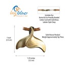 Whale Tail Necklace for Men and Women Bronze- Whale Tail Pendant, Whale Tail Jewelry, Whale Fluke Necklace, Whale Tail Pendant