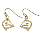 Bronze Shark Dangle Drop Earrings- Shark Jewelry, Gifts for Shark Lovers, Boho Jewelry, Sea Life Jewelry, Gifts For Divers