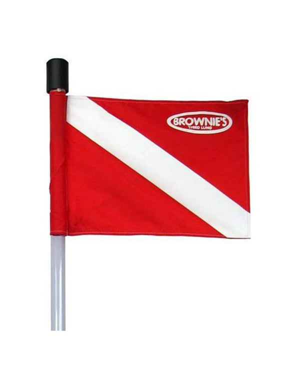 flag assembly with logo staff drip cap and flag