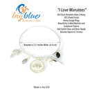 Manatee Bracelet for Women, Manatee Bangle Bracelet, Manatee Charm Bracelet, Adjustable Bracelet for Women, Expandable Bracelet with Manatee Charms