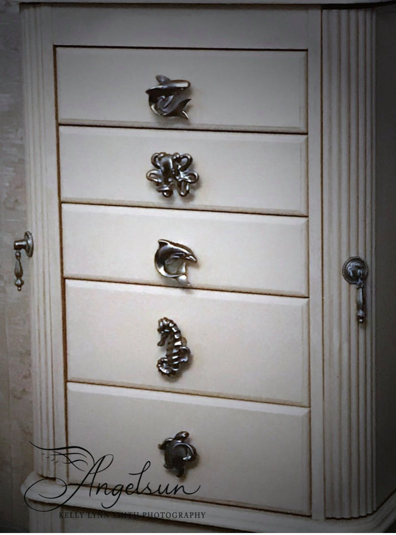 Octopus Drawer Pulls, Beach Decor, Coastal Drawer Pulls, Nautical Drawer Pulls, Sea Life Cabinet Knobs, Ocean Theme Drawer Pulls