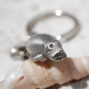 Manatee Keychain for Women and Men- Manatee Gifts, Manatee Key Ring, Manatee Charm, Gifts for Manatee Lovers, Sea Life Key Chain, Manatee Lanyard