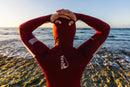 Hooded Surf Rashguard - Maroon
