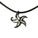 Starfish Necklace for Women Hematite- Sea Star Pendant Jet Black, Starfish Necklace Charm Hematite Finish, Beachy Necklaces, Starfish Black Necklace