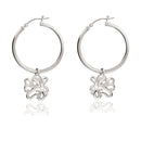 Octopus Hoop Earrings Sterling Silver- Octopus Drop Earrings, Dangle Octopus Earrings, Gifts for Octopus Lovers, Octopus Gifts, Sea Life Earrings