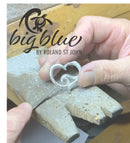 Ocean Wave Necklace for Women - Heart of The Ocean Pendant, Ocean Lover Gifts, Sea Life Jewelry, Heart with Wave Necklace