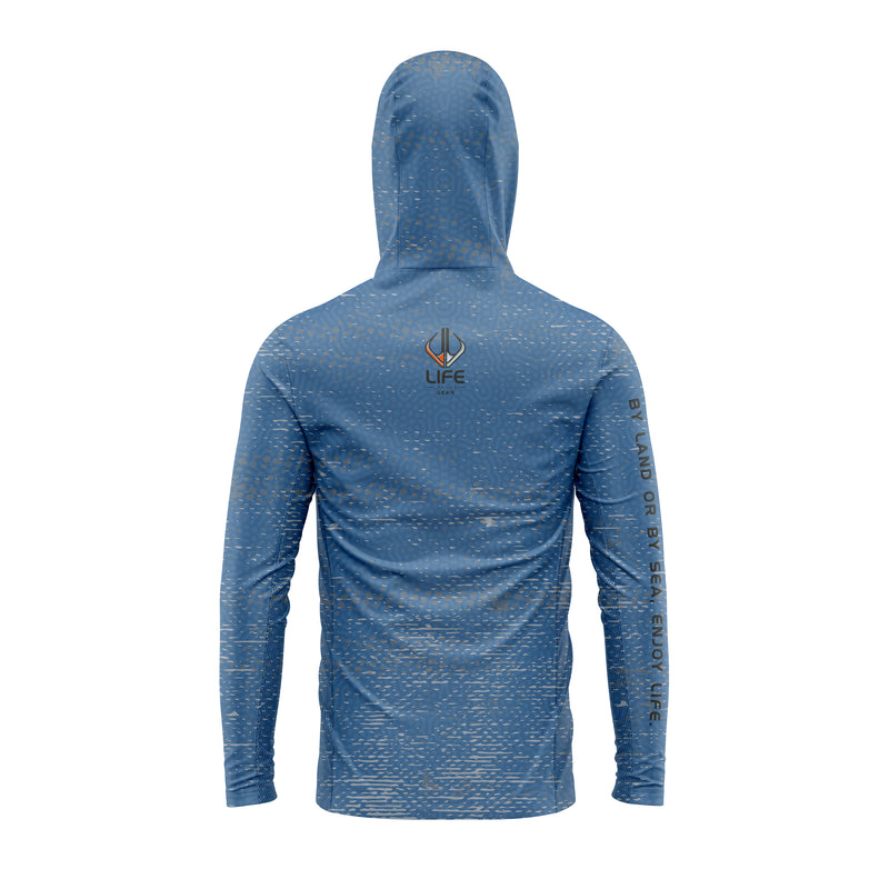 FULLY ADAPT - Long Sleeve UV Fishing Shirt with Hood and Mask