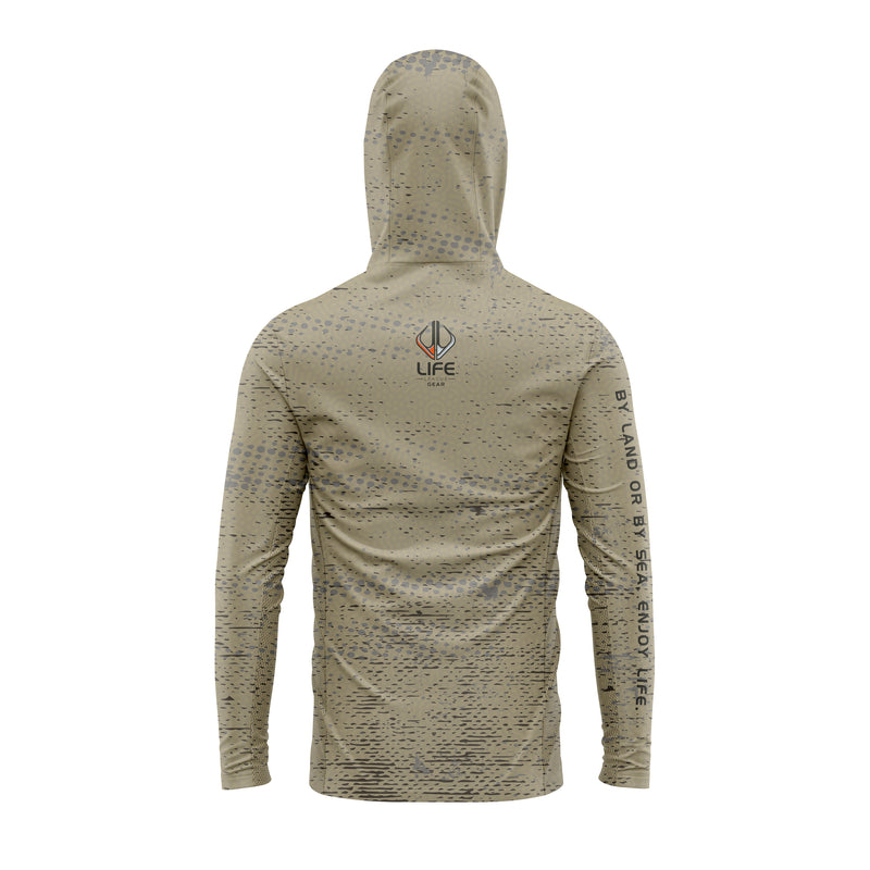 FULLY ADAPT - Long Sleeve UV Fishing Shirt with Hood and Mask