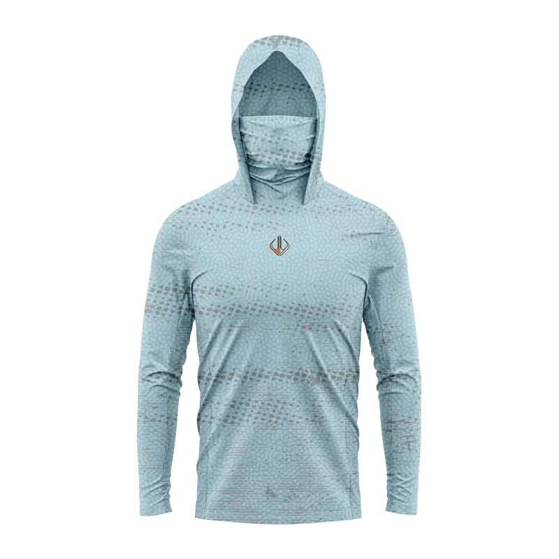 FULLY ADAPT - Long Sleeve UV Fishing Shirt with Hood and Mask