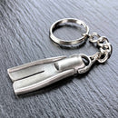 Dive Fin Keychain for Men and Women- Scuba Keychain, Dive Flipper Key Ring, Gifts for Scuba Divers, Scuba Diving Key Fob, Dive Fin Lanyard