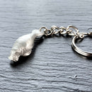 Manatee Keychain for Women and Men- Manatee Gifts, Manatee Key Ring, Manatee Charm, Gifts for Manatee Lovers, Sea Life Key Chain, Manatee Lanyard