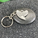 Shark Tooth Keychain, Shark Tooth Key Ring, Tiger Shark Tooth Keychain, Gifts for Shark Lovers, Shark Key Fob, Pewter Key Chain, Scuba Gifts