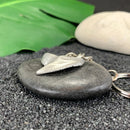 Shark Tooth Keychain, Shark Tooth Key Ring, Tiger Shark Tooth Keychain, Gifts for Shark Lovers, Shark Key Fob, Pewter Key Chain, Scuba Gifts