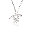 Turtle Necklace Sterling Silver Miniature Pendant- Turtle Gifts for Women, Honu Turtle Necklace, Ocean Theme Gifts for Turtle Lovers, Sea Life Jewelry