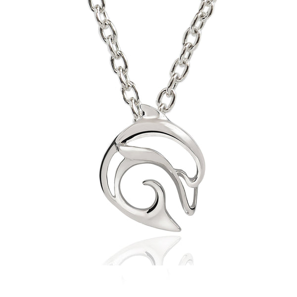 Dolphin Necklace Sterling Silver for Women- Dolphin Gifts for Women, Dolphin Jewelry, Miniature Dolphin Charms, Gifts for Dolphin Lovers