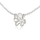 Miniature Octopus Necklaces for Women Sterling Silver- Octopus Jewelry for Women, Sea Life Jewelry, Octopus Gifts