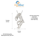 Mermaid Jewelry for Women Sterling Silver- Mermaid Necklaces for Women, Mermaid Gift Ideas for Adults