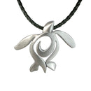 Sea Turtle Necklace Pewter Pendant- Sea Turtle Gift for Women, Honu Turtle Necklace, Ocean Theme Gifts for Turtle Lovers, Sea Life Jewelry