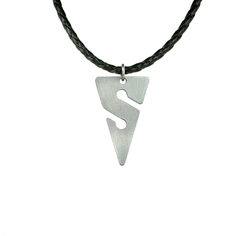 Cave Diving Pewter Pendant Necklace- Line Arrow Charm | Cave Diver Line Marker For Men and Women | Gifts For Divers