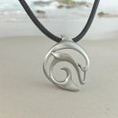 Dolphin Necklace Pewter Pendant- Dolphin Gift for Women and Men, Dolphin Necklaces, Gifts for Dolphin Lovers, Sea Life Jewelry, Dolphin Charm