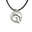 Dolphin Necklace Pewter Pendant- Dolphin Gift for Women and Men, Dolphin Necklaces, Gifts for Dolphin Lovers, Sea Life Jewelry, Dolphin Charm