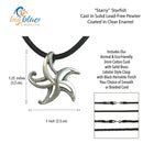 Starfish Necklace Pendant- Beach Theme Gift for Women, Sea Star Necklace, Gifts for Beach Lovers, Sea Life Jewelry for Ocean Lovers, Starfish Charm