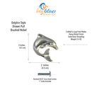 Dolphin Drawer Pulls and Knobs- Dolphin Handles, Nautical Pulls, Coastal Drawer Pulls, Sea Life  Knobs, Ocean Themed Drawer Pulls, Animal Pulls