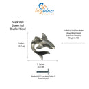 Shark Drawer Pulls and Knobs- Shark Handles | Ocean Theme Drawer Pulls and Knobs | Coastal Drawer Pulls | Nautical Drawer Pull | Sea Life Cabinet Pull