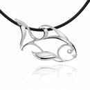 Angelfish Necklace Sterling Silver- Angelfish Pendant, Angelfish Charm, Sea Life Sterling Silver Angelfish Pendant, Fine Jewelry