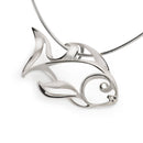Angelfish Necklace Sterling Silver- Angelfish Pendant, Angelfish Charm, Sea Life Sterling Silver Angelfish Pendant, Fine Jewelry