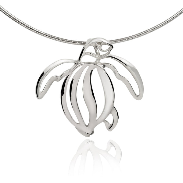 Sea Turtle Necklaces Sterling Silver- Turtle Gifts for Women, Honu Turtle Necklaces, Gifts for Turtle Lovers, Sea Life Jewelry