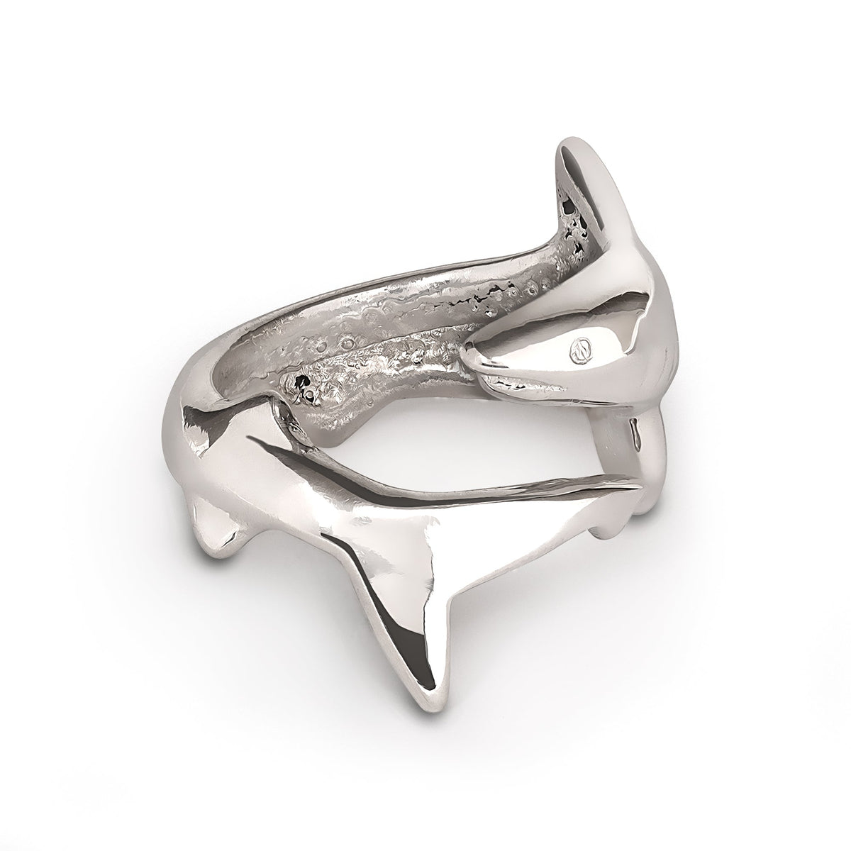 Shark Ring Sterling Silver Adjustable Shark Ring Sea Life Ring