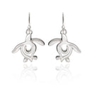 Sea Turtle Earrings Sterling Silver- Turtle Gifts for Women, Honu Turtle Drop Earrings, Gifts for Turtle Lovers, Sea Life Jewelry