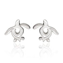 Sea Turtle Earrings Sterling Silver- Turtle Gifts for Women, Honu Turtle Post Earrings, Gifts for Turtle Lovers, Turtle Jewelry