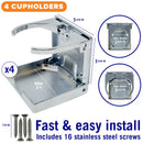 Folding Boat Cup Holder 4PCs